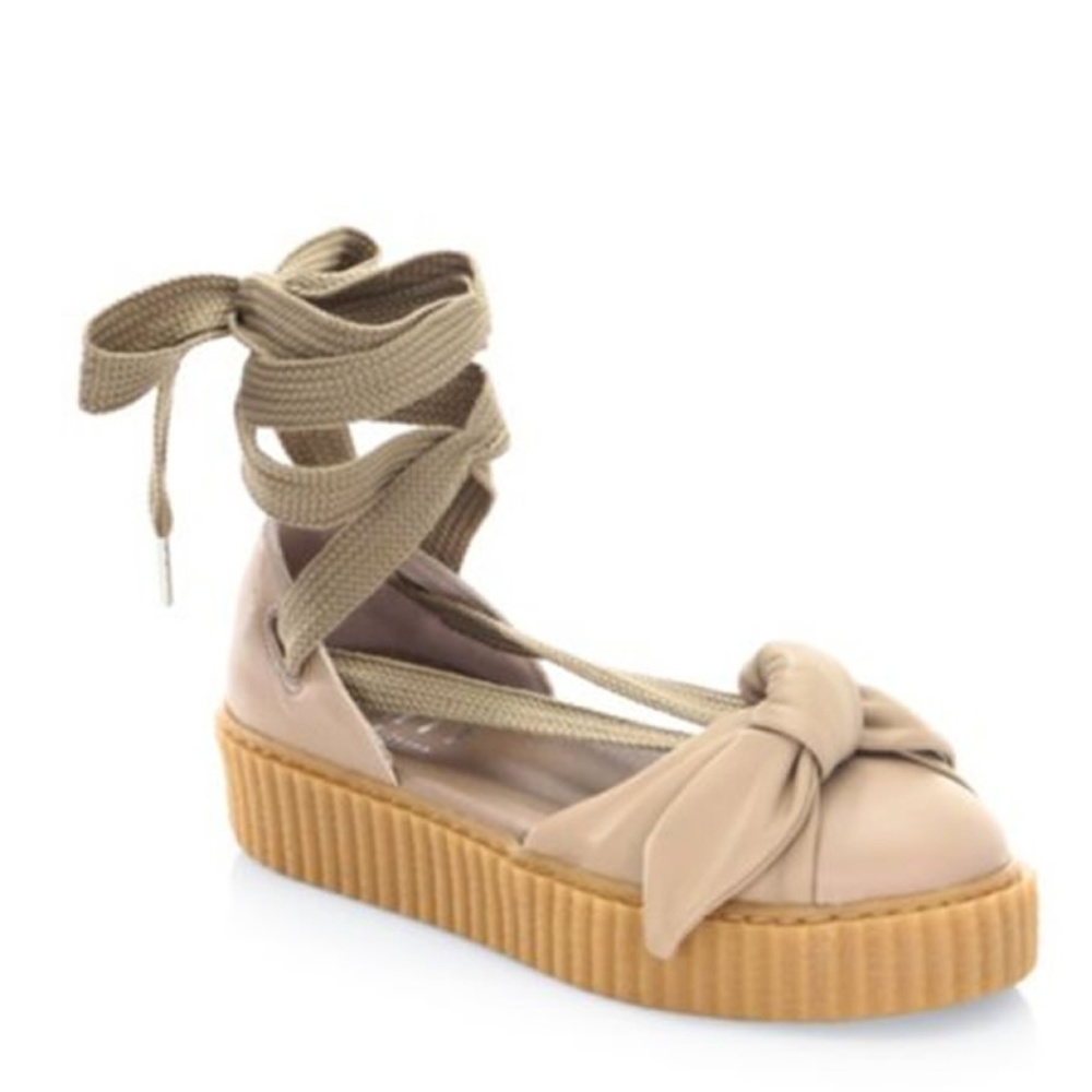 Fenty by PUMA Bandana Leather Creeper Flats
